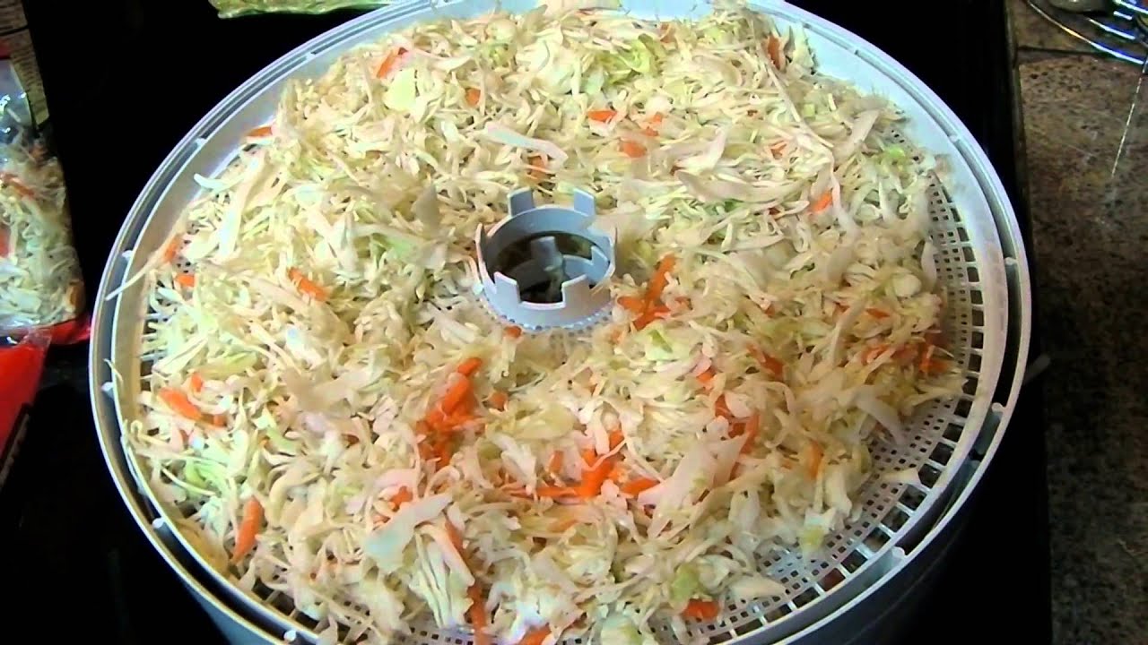 How to dehydrate Coleslaw Cabbage Mix YouTube