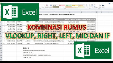 Kombinasi Rumus Vlookup, Right, Mid, Left dan If pada Excel