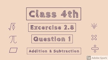 Class 4 | Maths | Exercise 2.8 | Question 1