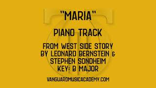 Maria From West Side Story - B Major - Piano Track