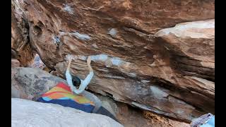 Bitch Slap 5 Left v8 - Red Rocks (Gateway Canyon) Bouldering