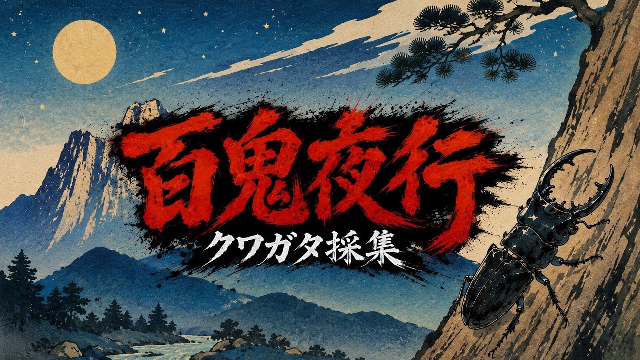 矢沢もとはる　その鬼ら、宵の灯火に集う vol3 リアルクワガタ採集 ライブ配信 灯火採集＋ミヤマダム 百鬼夜行⑫