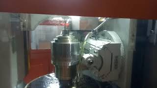 Mltor feeding roller shell gear hobbing machine for pellet mill