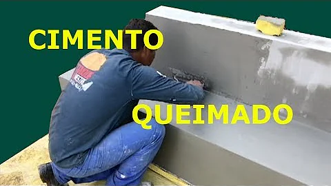 O que passar no piso de cimento queimado?