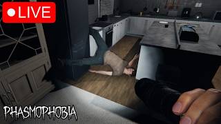 SURVIVING ALL DAY.. MAYBE | Phasmophobia LIVE