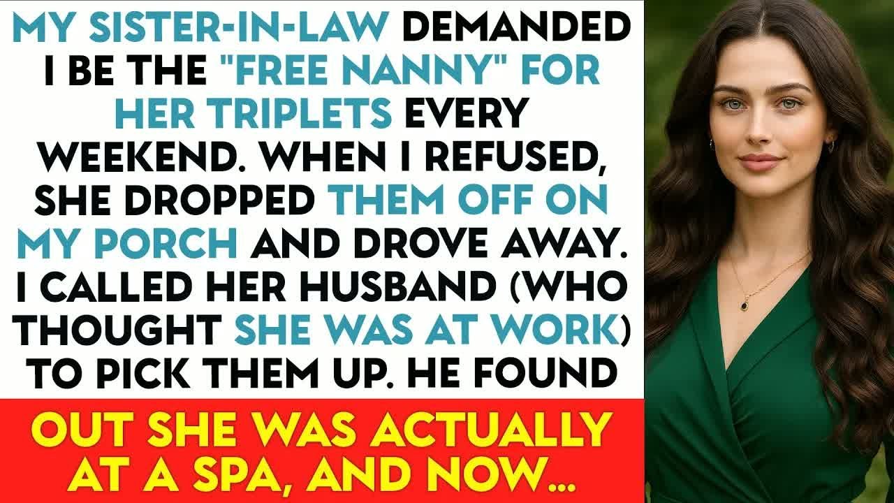 My Sister-In-Law Demanded I Be The ＂Free Nanny＂ For Her Triplets Every Weekend. When I