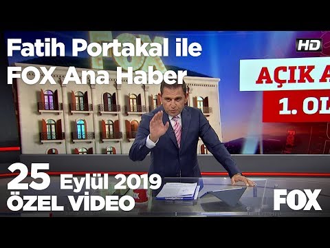 Bu sene yine çok FOX! 25 Eylül 2019 Fatih Portakal ile FOX Ana Haber