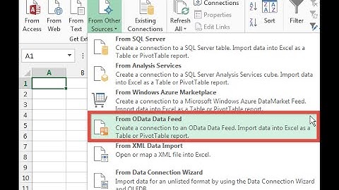 Connecting to Acumatica data from Microsoft Excel