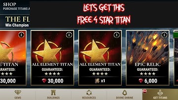 DAWN OF TITANS - FREE ALL ELEMENT TITAN PULL