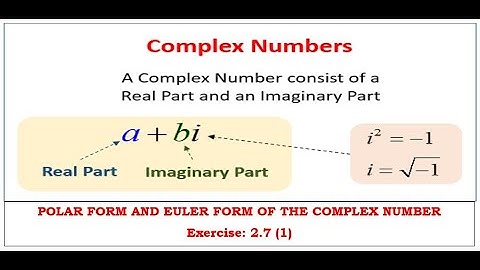 Class 12 | Unit - 2 | Complex Number| Polar and Euler form of complex number:  Exercise : 2.7(1)