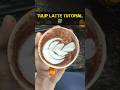 Tulip Latte Art Tutorial 🍀| #tuliplatteart #latteart #coffeeart #ytshorts #shorts #lattearttutorial