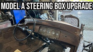 How To Install a 1933/34 Ford Steering Box In A Model A Hot Rod!!!