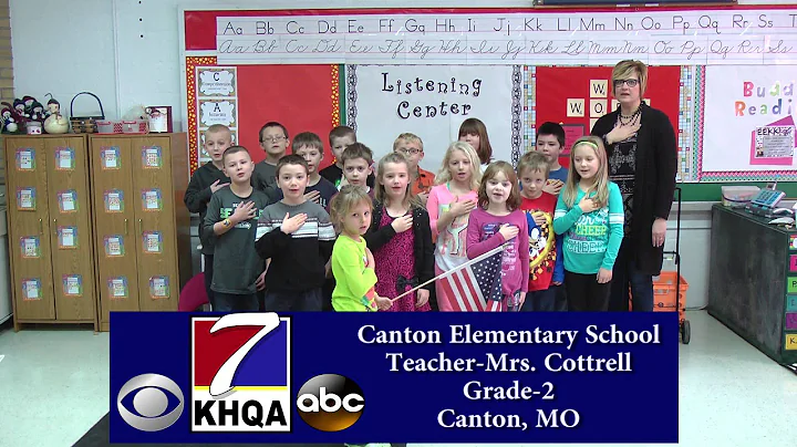 The Pledge of Allegiance by Mrs. Cottrell's Class Canton Elementary