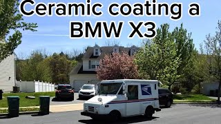 BMW X3 paint correction and ceramic coating