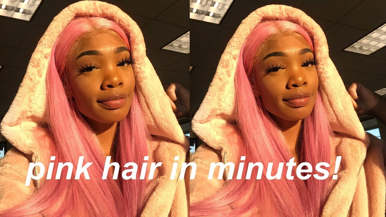 How I Dyed My Hair Pink Using The Watercolor Method Ft Finegirlhair Youtube Dye My Hair Pink Hair Hair