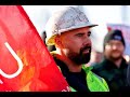 Protests held outside Tata steelworks site in Port Talbot