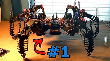 The story of my first hexapod robot (in one minute).