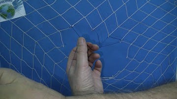 CAST NET REPAIR- FISHING NET - NET MAKING - HOW TO REPAIR BROKEN FISHING NETS