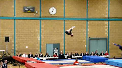 Victoria Bramble trampoline warm up of vol schools...