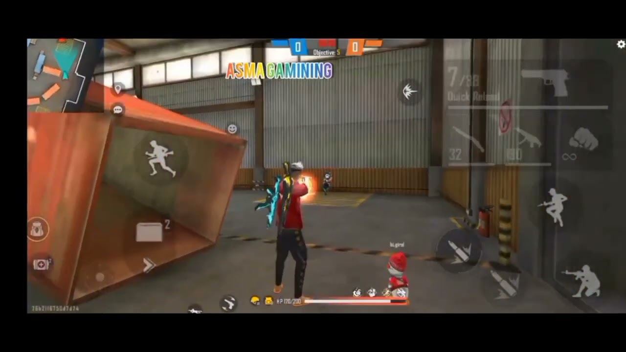 free fire one tape game video asma gaming 🤡🤡