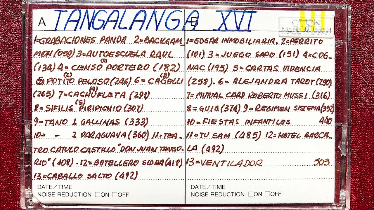 💥Tangalanga 16 NUEVO CASSETTE CLANDESTINO 