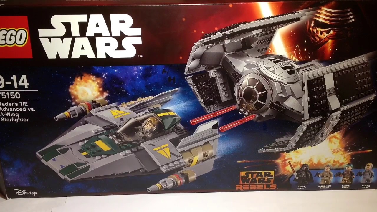 Обзор на Лего Звездные Войны Vader's TIE Advanced vs. A-Wing Starfighter 75150 Сид против А-Винга