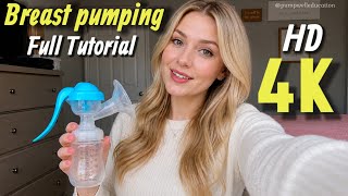 Breast Pumping Basics to Results | A Simple Plan for New Moms {4K] How To Use pump #newborn 🫰🩷
