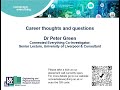 Career connections presentation by dr peter green coinvestigator on connected everything