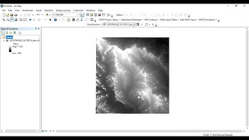 Projection of Study area (DEM) in WGS/UTM Coordinate System