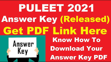 PULEET 2021 Answer Key (Released) - Check & Download PULEET 2021 Answer Key PDF