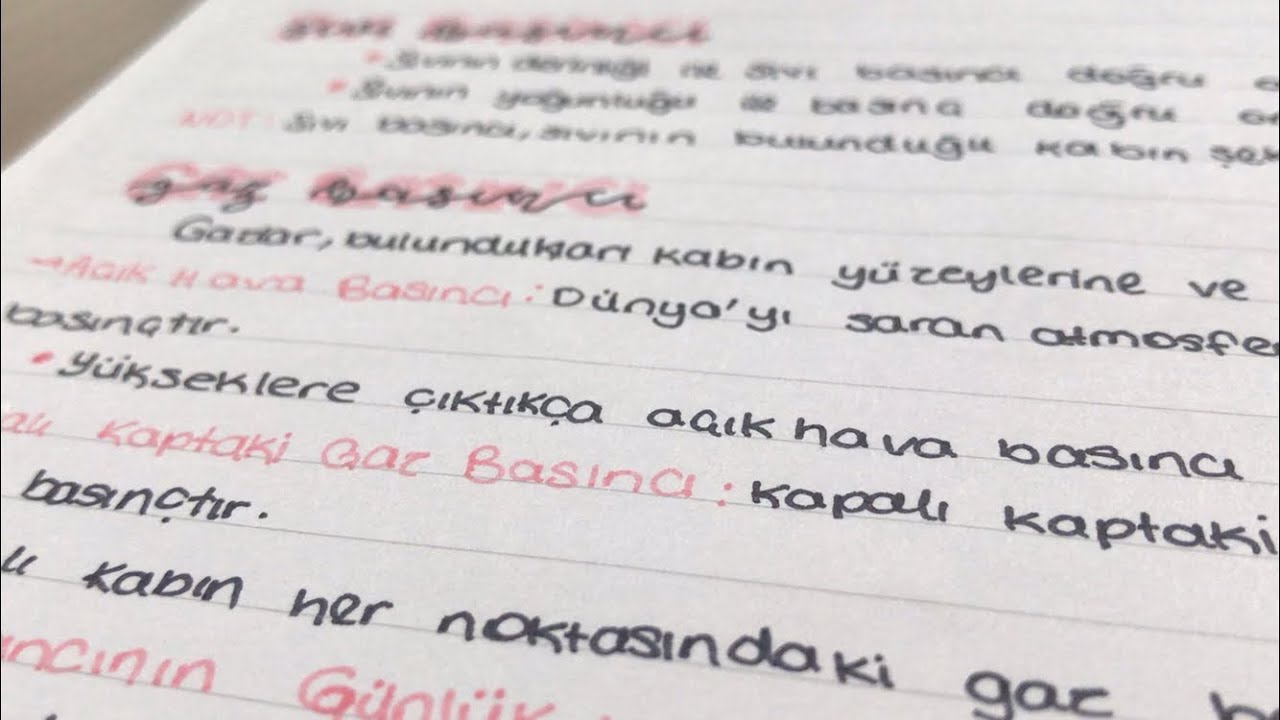 Nasıl Not Tutuyorum? | Düzenli Not Tutma #backtoschool