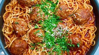 How To Make Spaghetti And Meatballs Recipe\/ Homemade Marinara Sauce