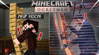 AKİF HOCANIN GİZLİ ODASI  MİNECRAFT ÖĞRETMEN DİZİSİ SAKLAMBAÇ