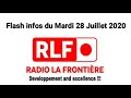 Flash infos du mardi 28 juillet 2020 sur radio la frontire avec roland abiola bokossa