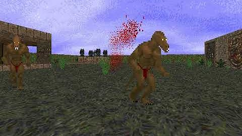 Doom Temple of The Lizardmen 2 Map01: Dropped (100% Secret) Gameplay