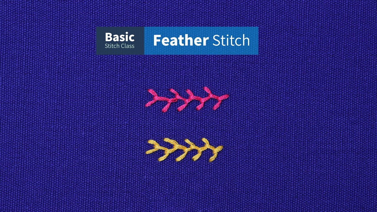 Учебное пособие по стежку «Перышко» | Базовый курс по стежку для начинающих | ETSPIL