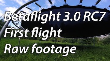 Betaflight 3.0 rc7 FIRST flight , raw unedited footage, stock pids! Martian v2 5" frame
