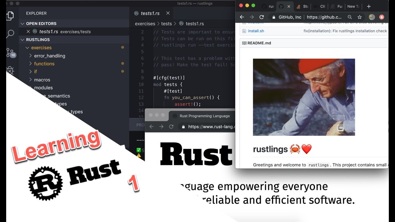Introduction to the Rust programming language - YouTube