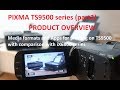 PIXMA TS9500 (part2) - More Product Overview vs.  iX6800, Business Card Print and Media Formats