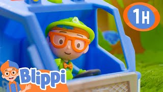 Here Comes the Garbage Truck! Toy Version | Blippi Toy Play Learning | Nursery Rhymes for Babies