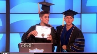 Justin Bieber's Graduation on Ellen Show