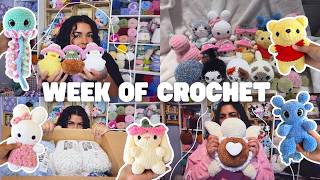 WEEK of crochet 🧶🌟 20+ plushies made | Yarn Haul | New Patterns | Crochet & Chat