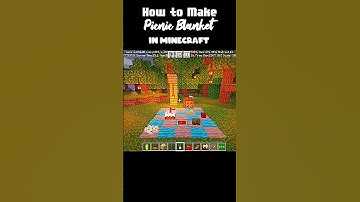 😱How to Make Picnic Blanket in Minecraft #shorts #minecraft