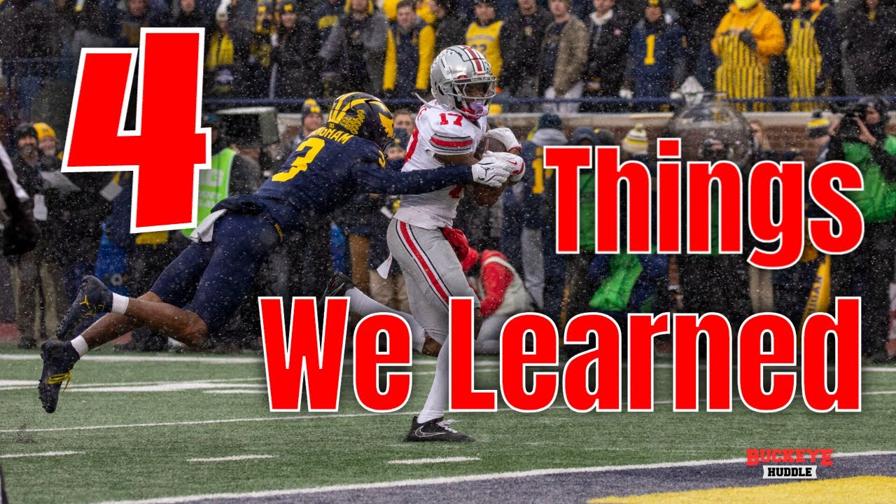 4 Things We Learned From Ohio State's 27-9 Win Over Michigan - YouTube