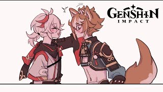 Tsundere Gorou - Genshin Impact Comic Dub