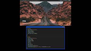 Full Screen 3D Image Slider Using HTML CSS JavaScript | Modern Website Hero Section #shorts