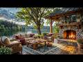 Cozy Morning Spring Lakeside Jazz | Gentle Jazz with Morning Ambience for Calm and Quiet Moments