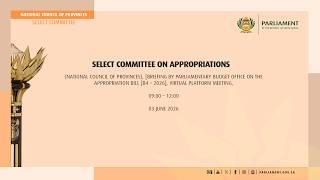 Select Committee on Appropriations 03 June 2026