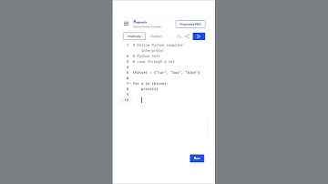 Loop through a set #python #sets #pythonsets #coding #programming #ai #viral #reelitfeelit #shorts