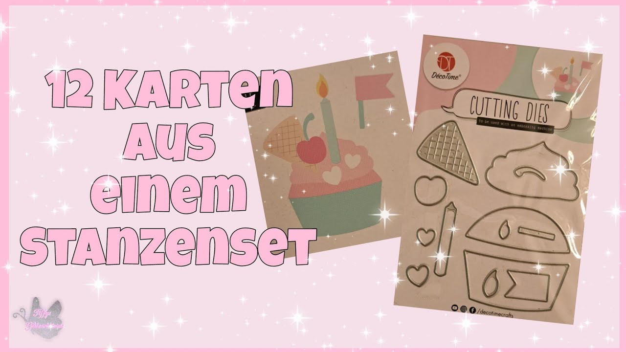 💕 12 Karten aus einem Stanzset 💕 von Action - YouTube